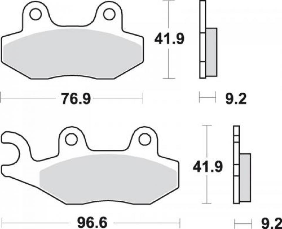 Plaquette de frein SBS pour Scooter Kymco 50 Filly Après 2002 163HF Neuf