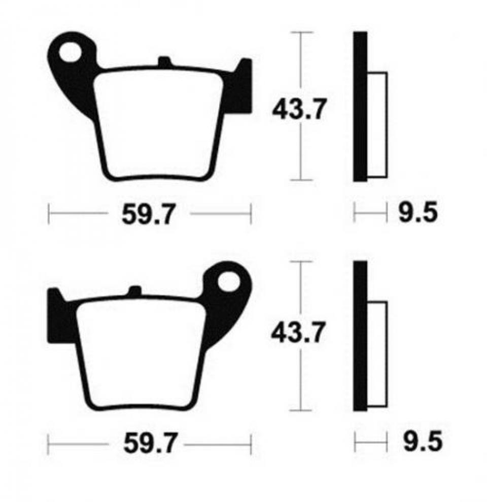 Plaquette de frein Bendix MO277 pour moto Honda 250 CR 2003 2004 2005 2006 Neuf