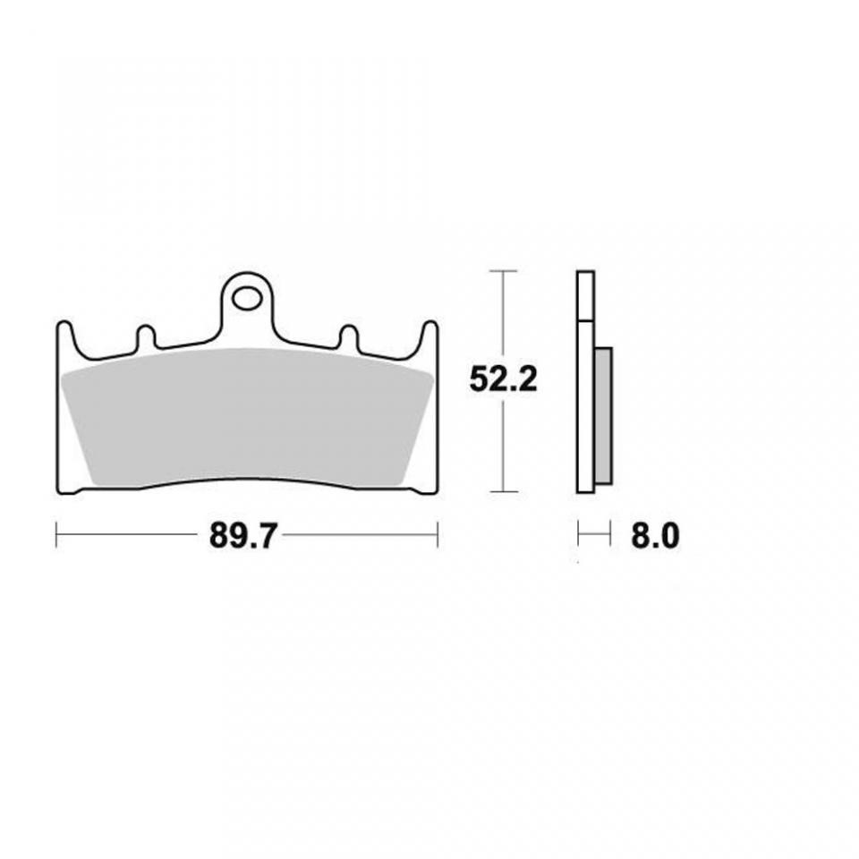 Plaquette frein Perftec pour moto Kawasaki 600 Zx-6 R Ninja 1998 à 2002 AVG AVD