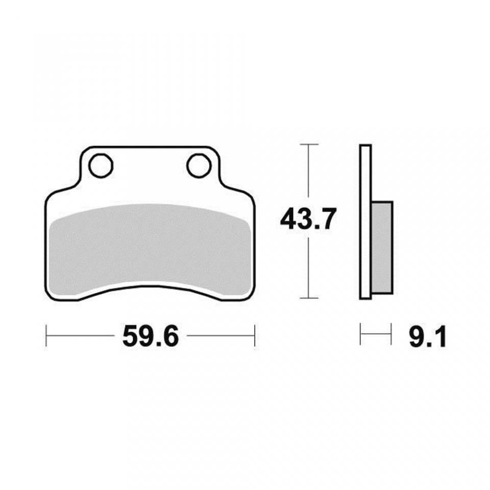 Plaquette de frein Perftec pour Scooter Generic 50 Cracker 2007 AV Neuf