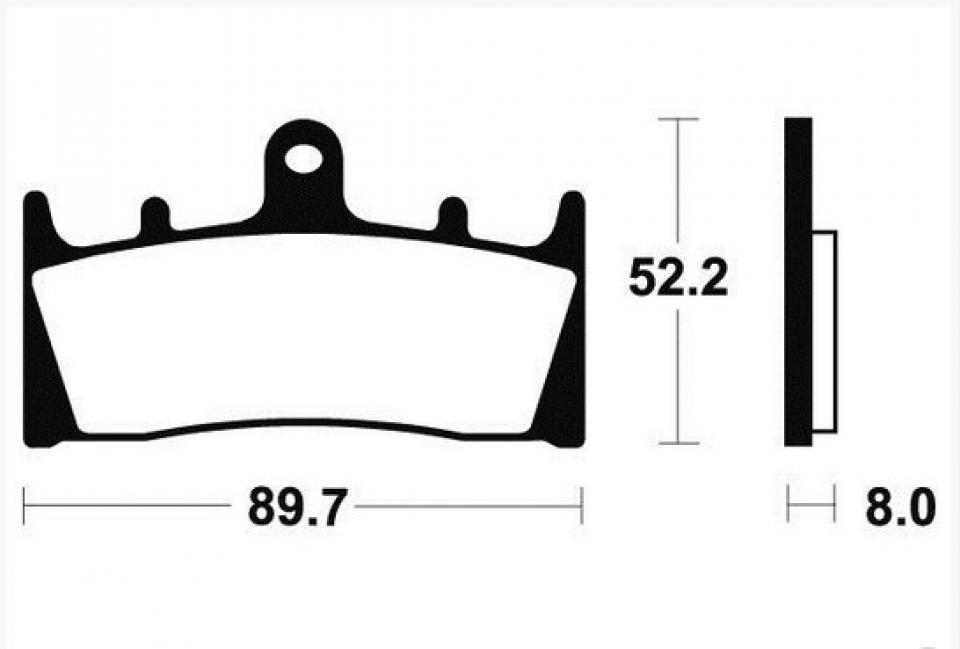 Plaquette de frein Tecnium pour moto Kawasaki 750 ZX7R 1996-2002 MF186 Neuf