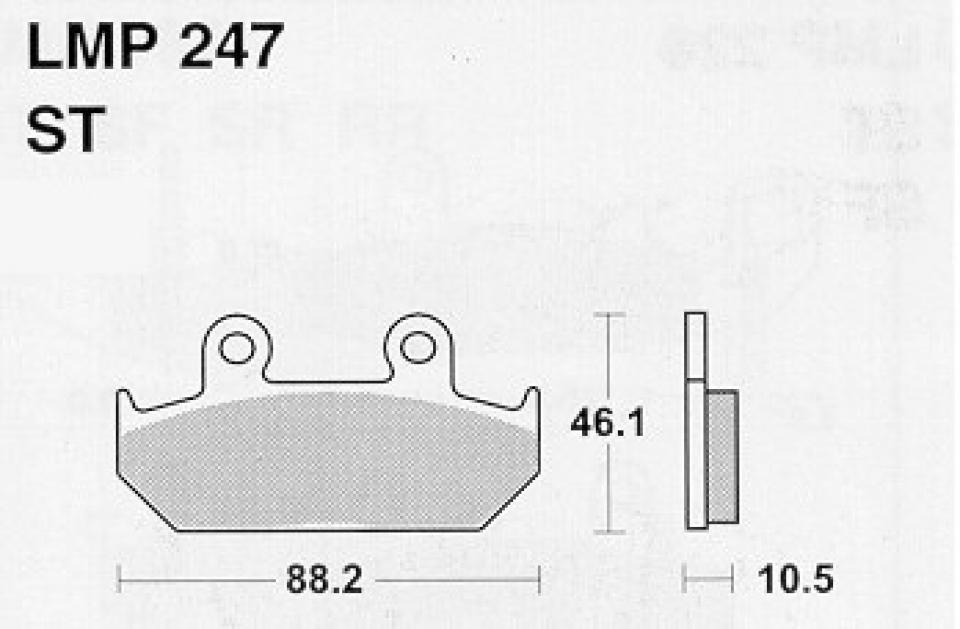 Plaquette de frein AP Racing pour moto Honda 125 CB 1990 LMP247ST Neuf