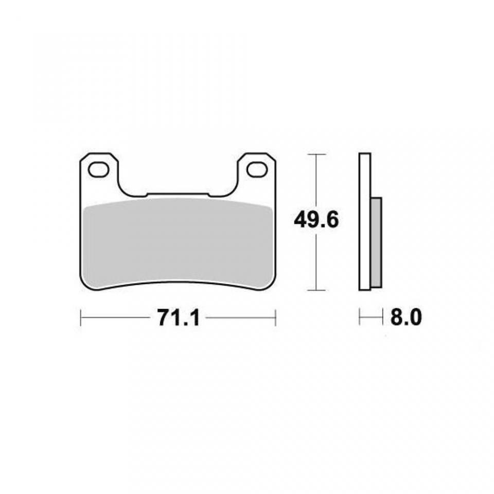 Plaquette frein AP Racing pour moto Suzuki 1000 DL V-strom 2014-2018 AVG AVD LMP406SF