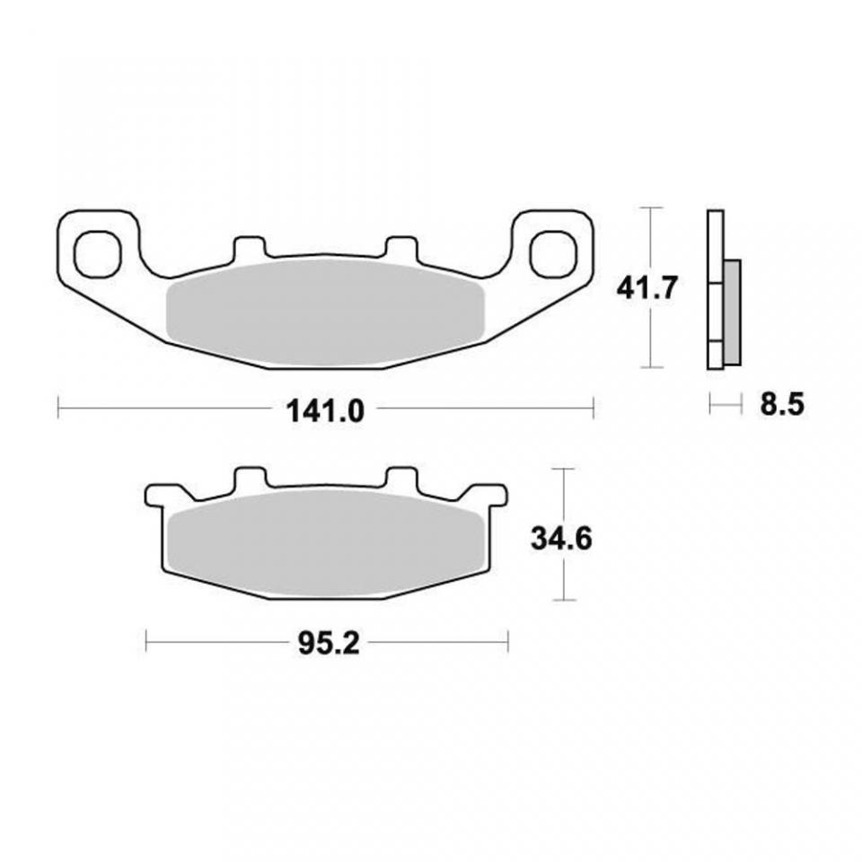 Plaquette de frein AP Racing pour moto Kawasaki 400 ZL Eliminator 1994-1995 AV Neuf