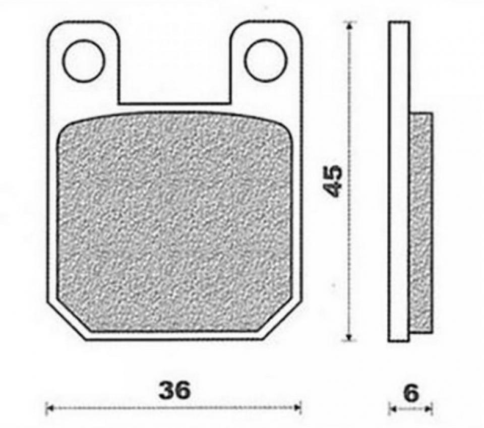 Plaquette de frein P2R pour Moto Peugeot 50 XR6 2003 à 2020 Neuf