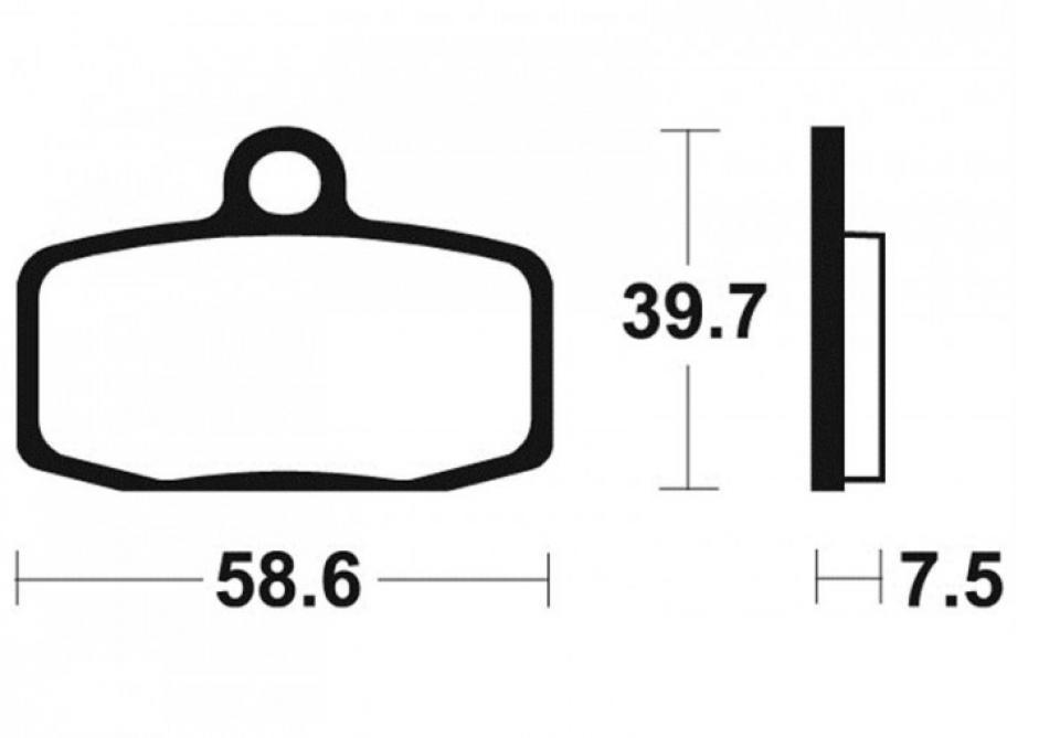 Plaquette de frein arrière MO385 Tecnium pour moto Sherco 125 ST 2015 Neuf