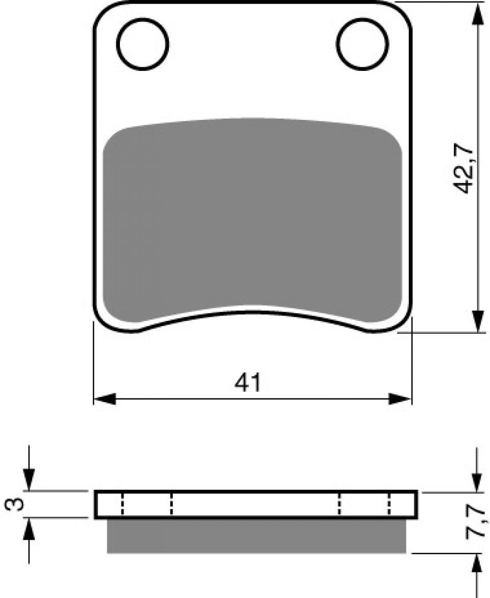 Plaquette de frein Gold Fren pour scooter Daelim 50 Sj S-Five 2001-2012 AV Neuf en destockage