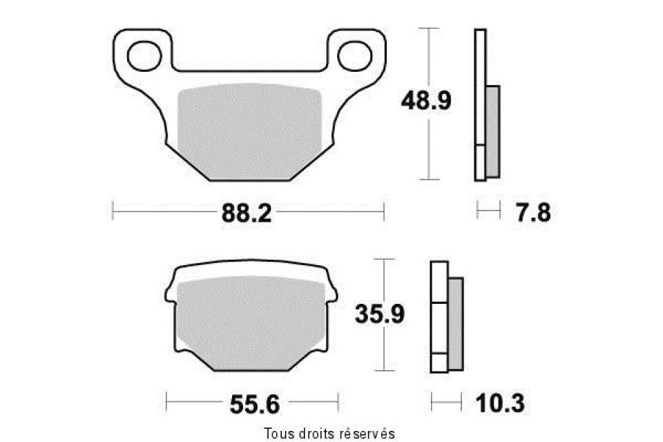 Plaquette de frein Kyoto pour moto Peugeot 50 XPS 2010-2013 Neuf