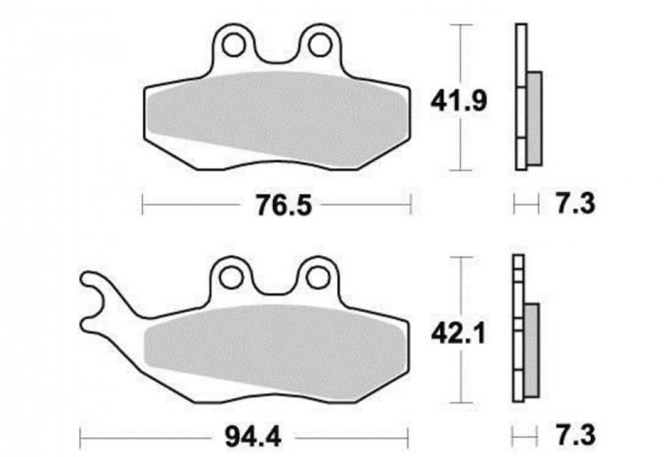 Plaquette de frein OEM pour Moto Aprilia 50 RS 1999 à 2005 140009R Neuf