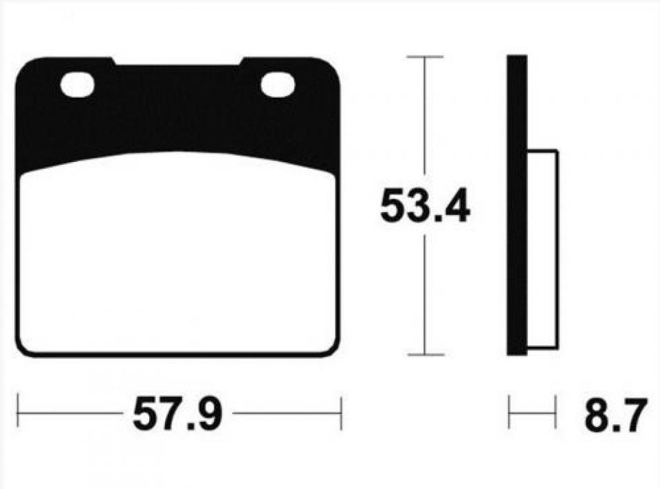 Plaquette de frein OEM pour moto Suzuki 500 RG 1985-1989 Neuf