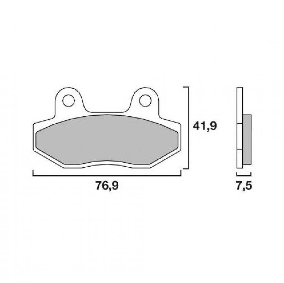 Plaquette de frein DP Brakes pour Moto Honda 250 Rebel Après 1985 DP Brakes Neuf