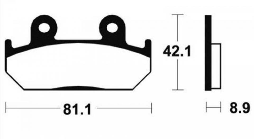 Paire de plaquette de frein marque OEM type 13110R Neuf