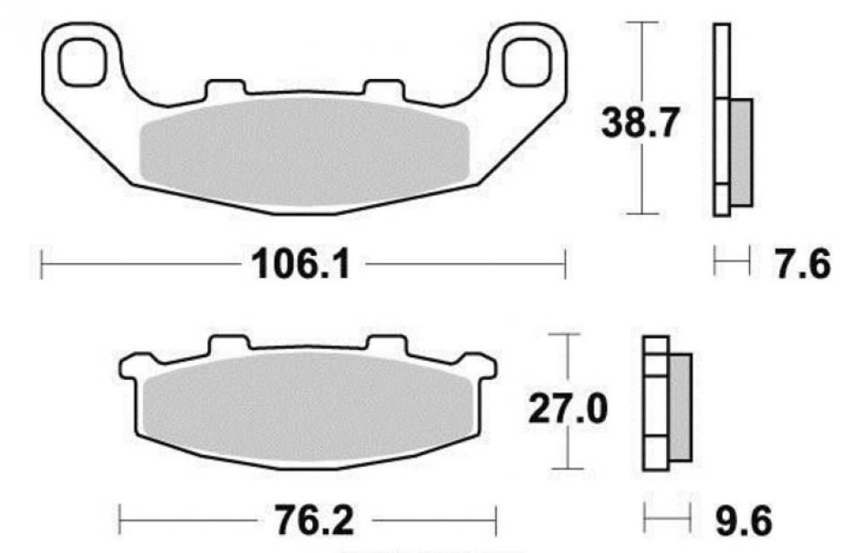 Plaquette de frein OEM pour Moto Suzuki 250 RGV 1991 à 1996 DP Brakes DP316 Neuf