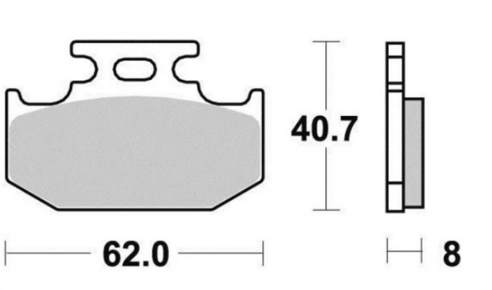 Plaquette de frein DP Brakes pour Moto Suzuki 250 RM 1989 à 1990 DP Pro-MX SDP315 Neuf