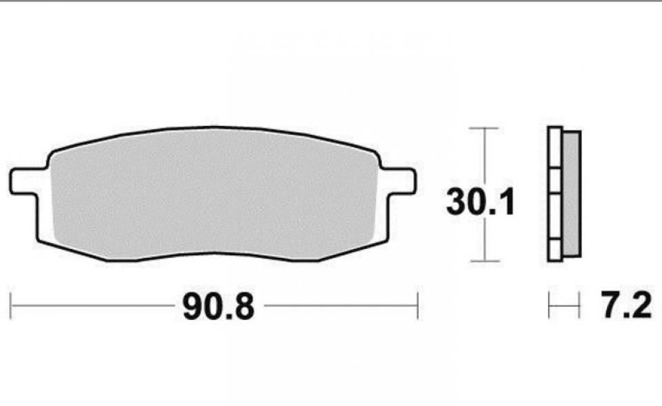 Plaquette de frein OEM pour moto Yamaha 125 YZ 1985-1988 Neuf