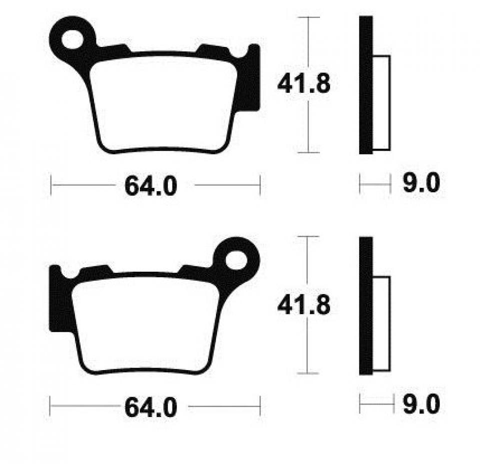 Plaquette de frein OEM pour Moto Husqvarna 250 TC 2004 à 2016 Neuf