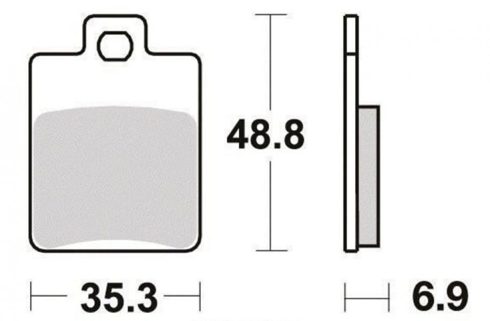 Plaquette de frein OEM pour scooter Piaggio 50 Vespa ET4 2000-2005 Neuf