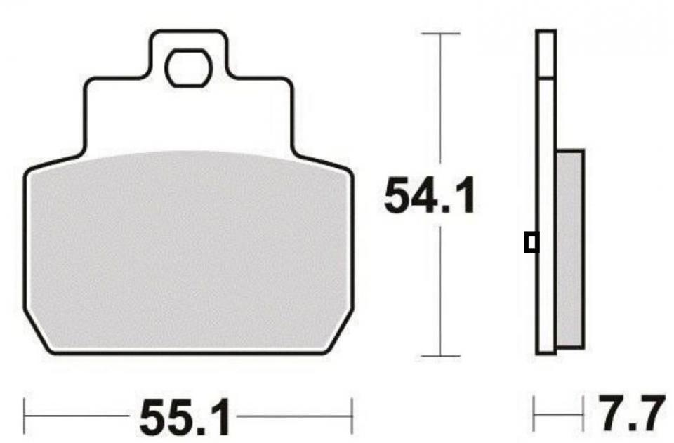 Plaquette de frein OEM pour scooter Piaggio 125 MP3 2006 à 2011 AR Neuf