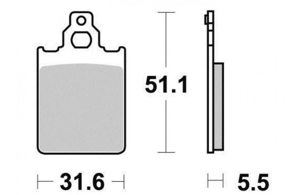 Plaquette de frein OEM pour scooter Piaggio 125 Skipper 1994-1997 Neuf