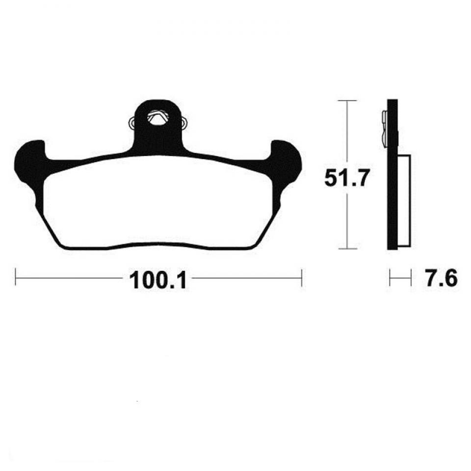 Plaquette de frein OEM pour moto Aprilia 125 Tuareg 1990-1991 AV Neuf