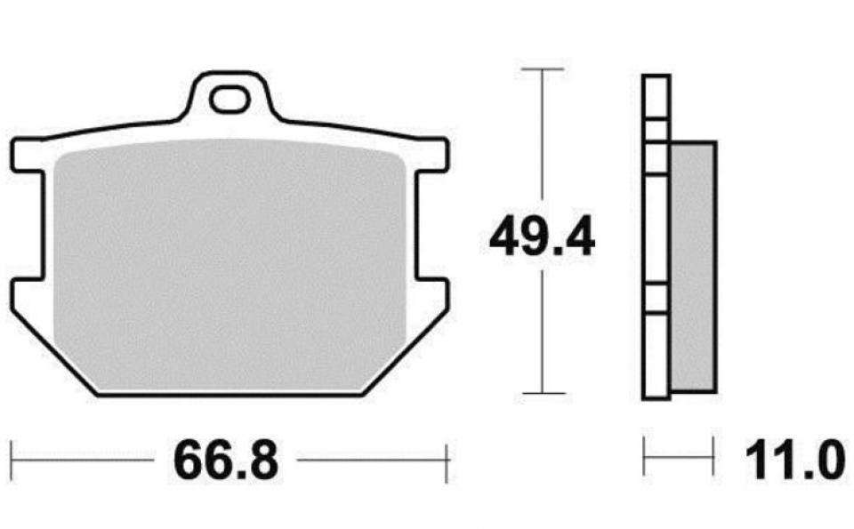 Plaquette de frein DP Brakes pour Moto Yamaha 500 SR 1978 à 1990 DP Brakes DP401 Neuf