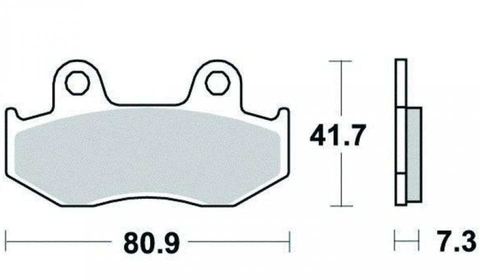 Plaquette de frein DP Brakes pour Scooter Honda 125 NES 2001 à 2005 DP Brakes DP812 Neuf