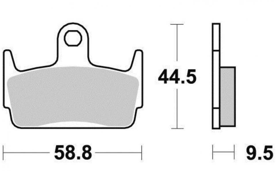 Plaquette de frein OEM pour Scooter Kymco 50 Sniper 1993 à 1996 Neuf