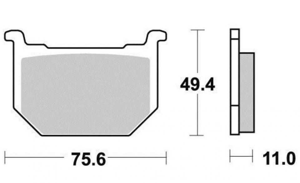Plaquette de frein OEM pour moto Suzuki 400 GSX-S 1980 1981 1982 Neuf