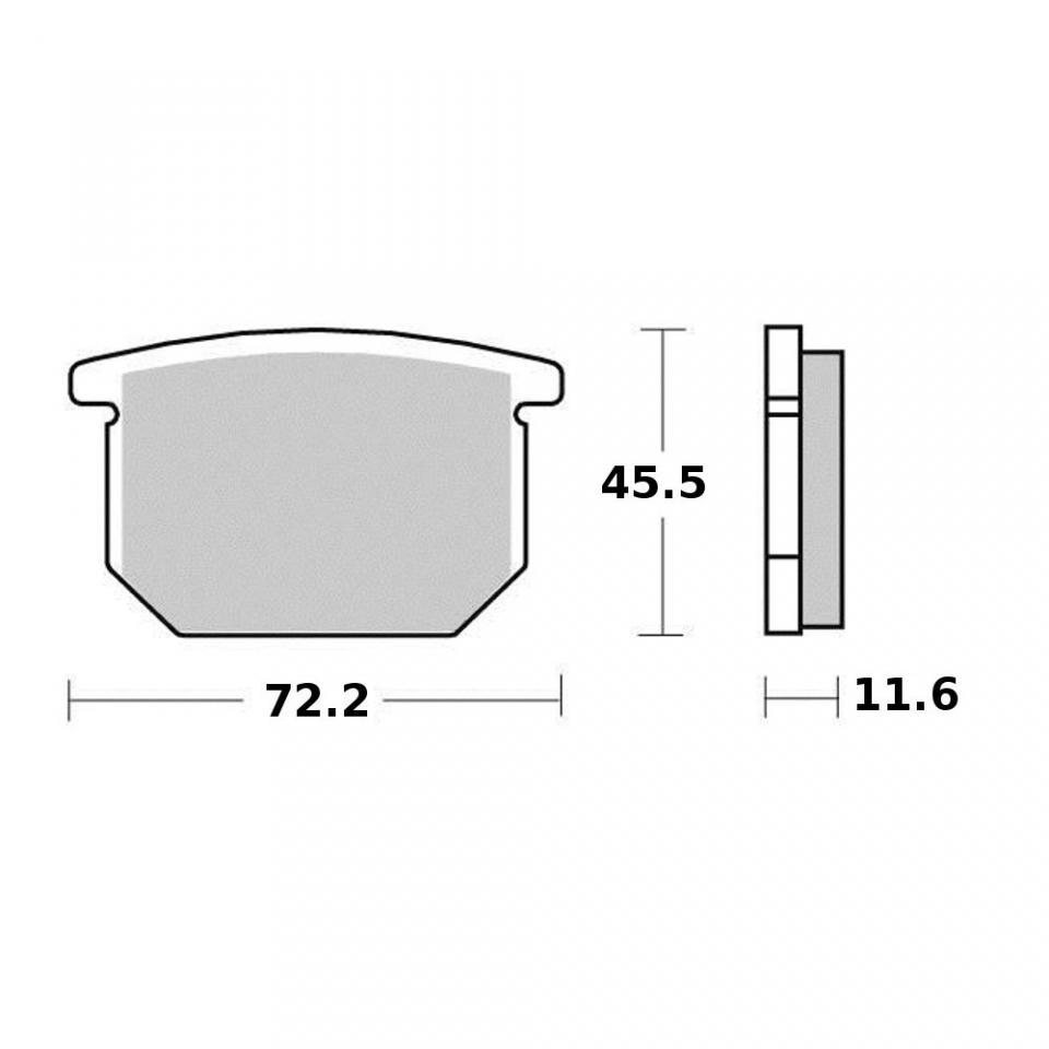 Plaquette de frein OEM pour moto Suzuki 650 GS G 1981 à 1983 AVG / AVD Neuf