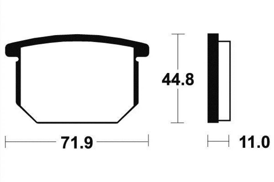 Plaquette de frein DP Brakes pour Moto Suzuki 500 GSE 1980 à 1984 DP Brakes DP206 Neuf