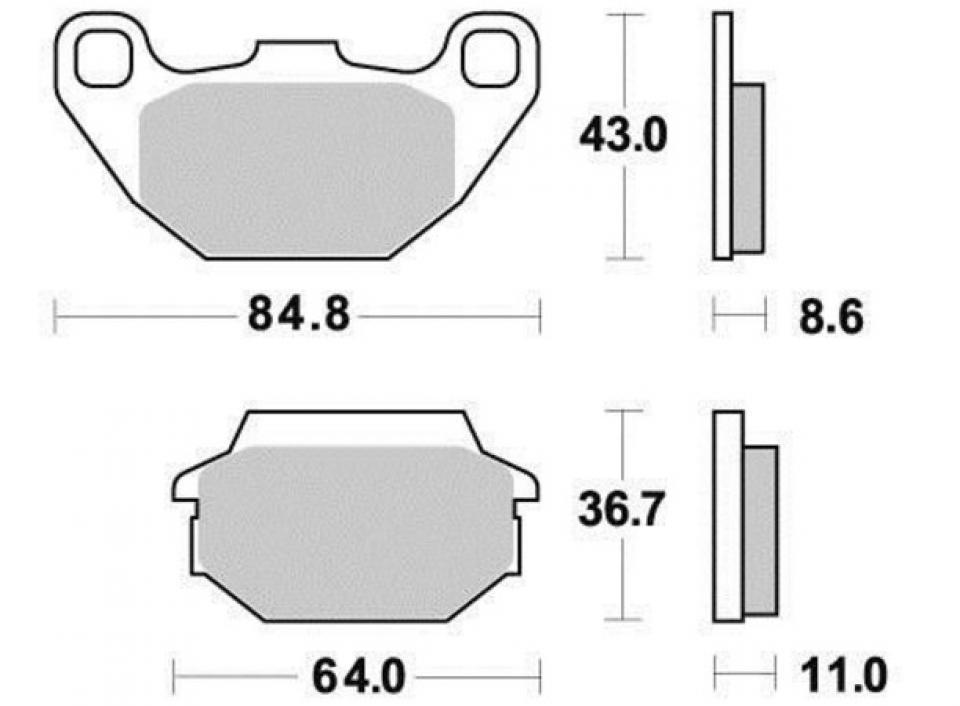 Plaquette de frein OEM pour Scooter Sym 125 Joyride 2001 à 2006 Neuf