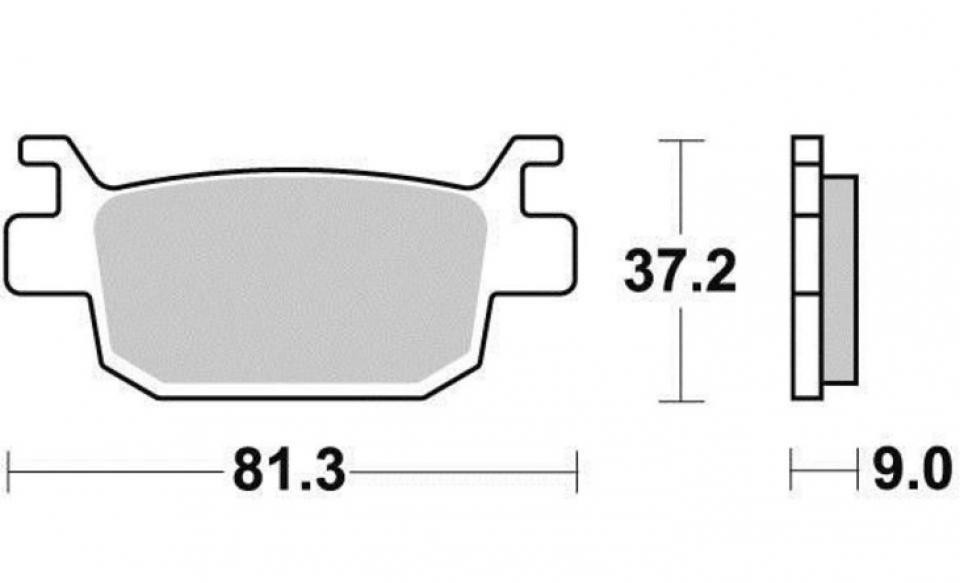 Plaquette de frein DP Brakes pour Scooter Honda 150 SH 2009 à 2016 DP Brakes DP959 Neuf