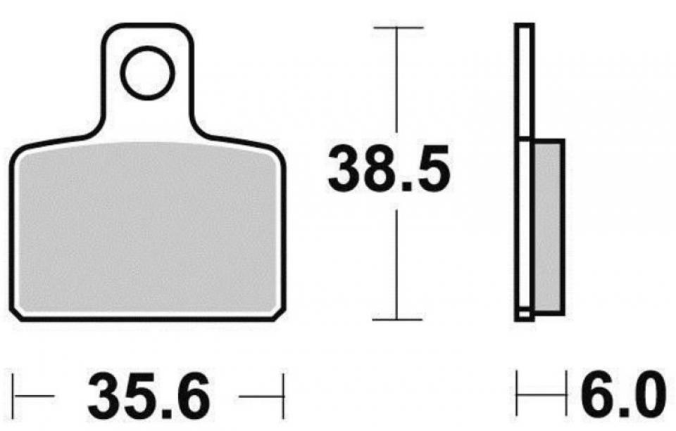 Plaquette de frein DP Brakes pour Moto Gas gas 50 EC Boy 2005 à 2007 DP Pro-MX SDP936 Neuf