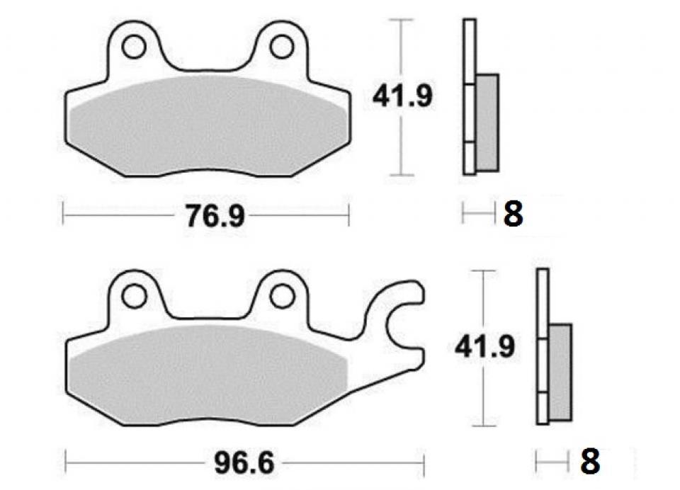 Plaquette de frein OEM pour scooter Kymco 125 Grand dink 2001-2010 Neuf