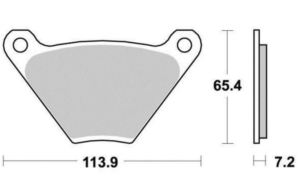 Plaquette de frein DUNLOPAD pour Moto Harley Davidson 1340 FLH 1982 à 1984 DP906 Neuf