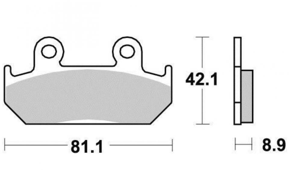 Plaquette de frein OEM pour Moto Honda 350 CB 1986 à 1990 13110O Neuf