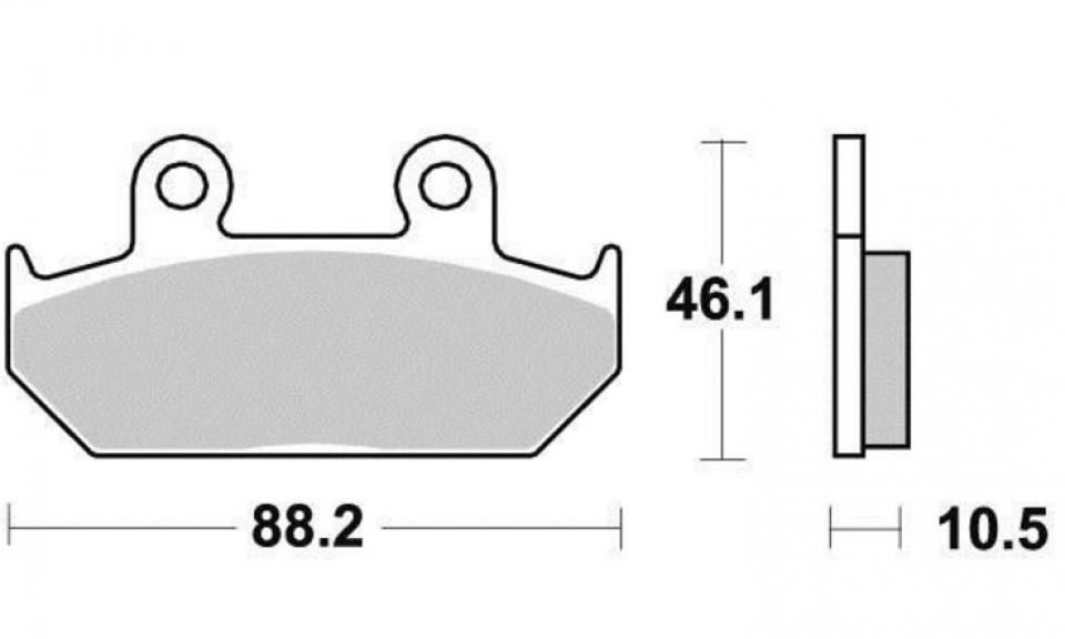 Plaquette de frein OEM pour moto Honda 650 Dominator 1988-1996 Neuf