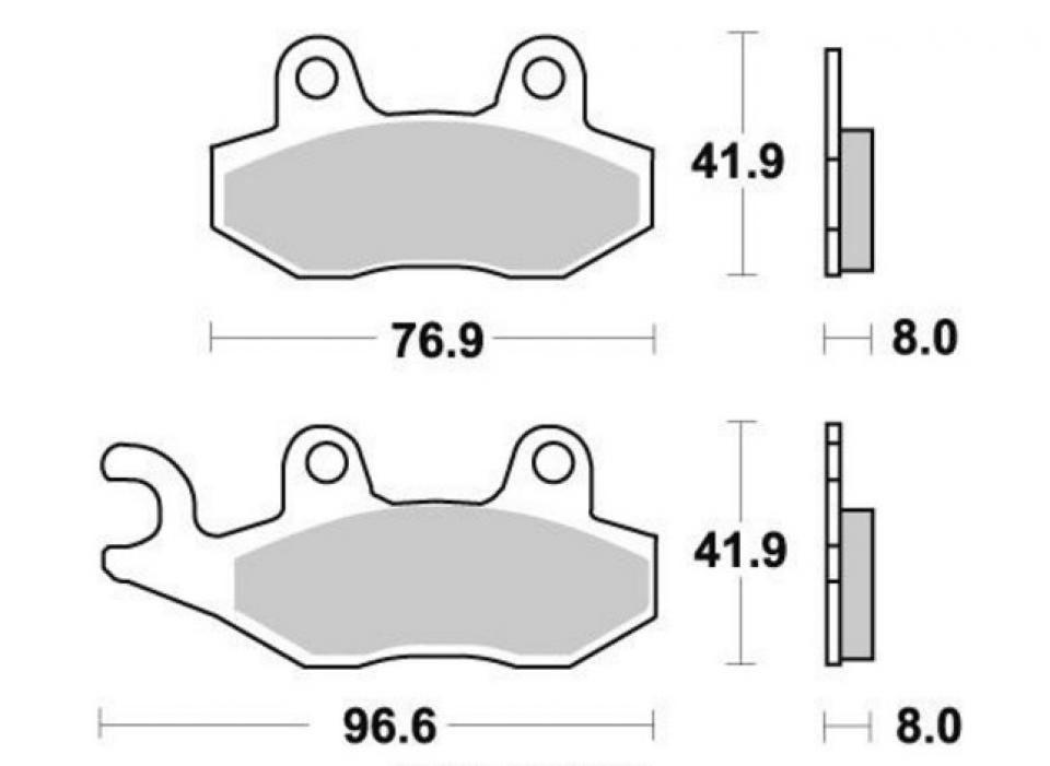 Plaquette de frein OEM pour Moto Daelim 125 VJ Roadwin 2004 à 2014 132111 Neuf