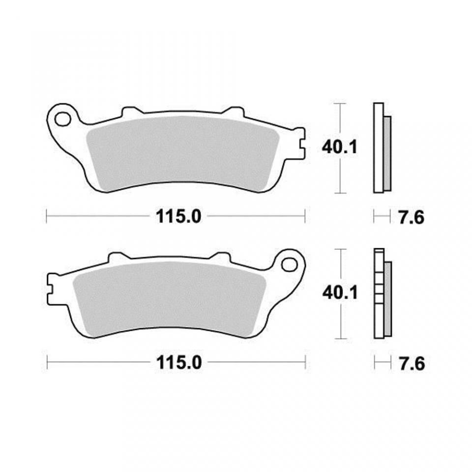 Plaquette de frein Perftec pour Moto Honda 800 VFR FI 1998 à 2001 AVG / AVD / AR Neuf