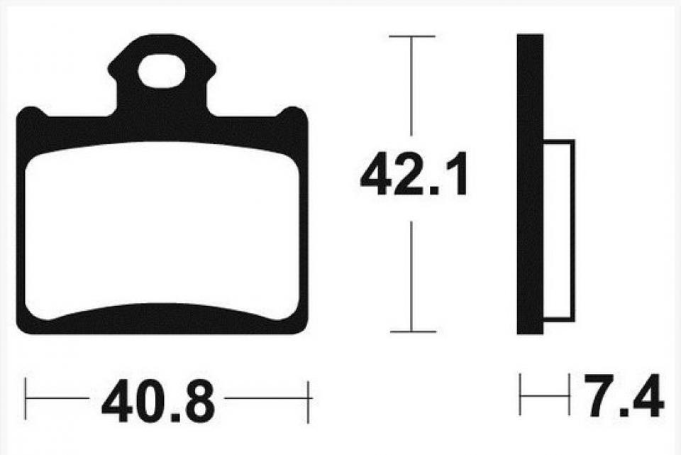 Paire de plaquettes de frein arrière Tecnium MO372 pour moto KTM 85 SX 2011-2016 Neuf