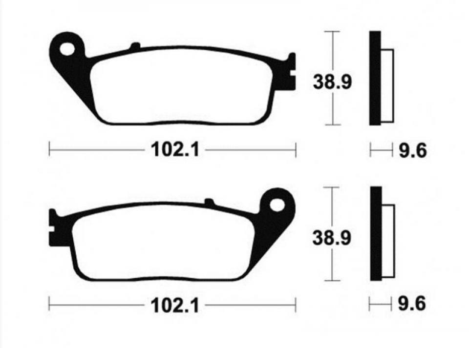 Plaquette de frein Bendix pour moto Triumph 900 Adventurer 1996 1997 1998 1999 2000 2001 MR130 Neuf