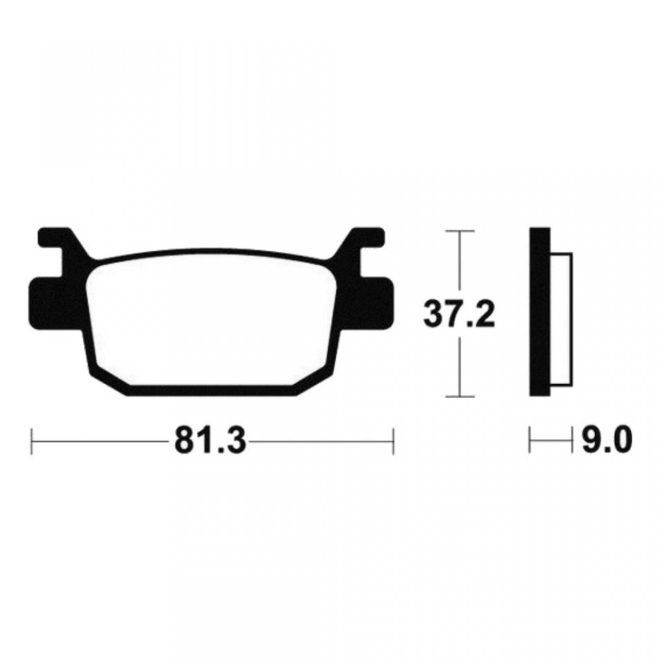 Plaquette de frein Tecnium pour Scooter Honda 250 Forza 2005 à 2010 ME332 / arrière Neuf