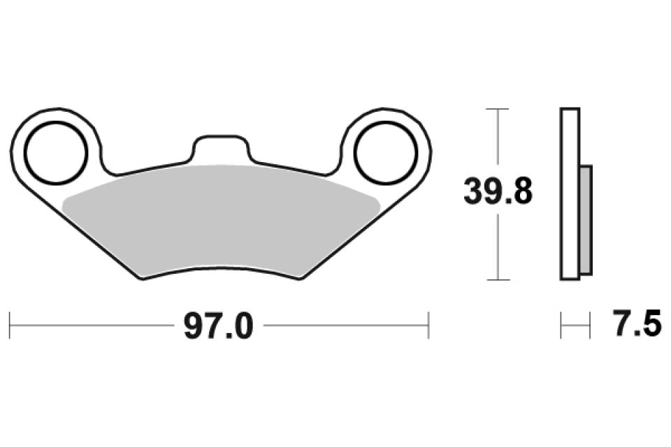 Plaquette de frein Sifam pour Quad CF moto 500 TERRALANDER COURT / LONG 2011 à 2015 AVG / AVD / ARG / ARD Neuf