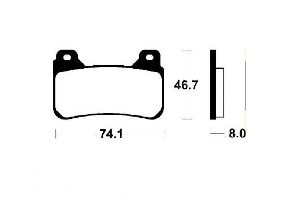 Plaquette de frein Tecnium pour moto Honda 1000 CBR1000RR 2006-2014 MCR309 / avant Neuf