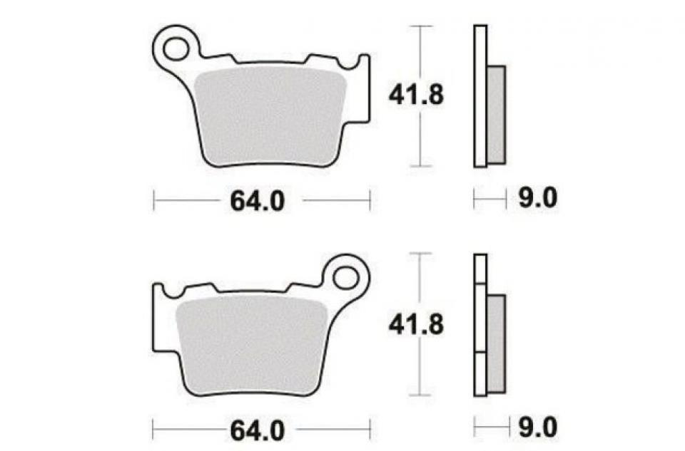 Plaquette de frein Factor Brakes pour moto Husaberg 250 TE 2011-2014 FA368TT Neuf en destockage