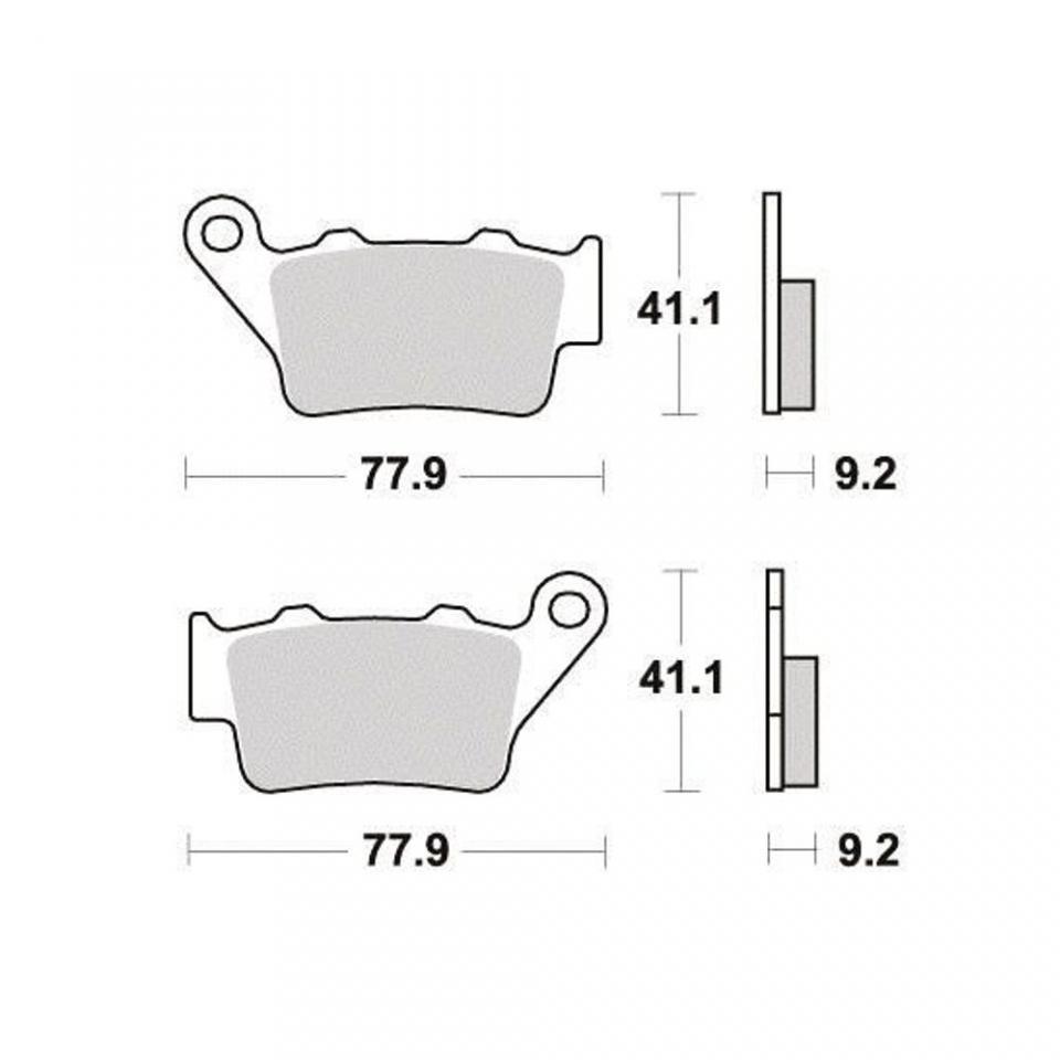 Plaquette de frein Factor Brakes pour Moto Gas gas 200 TT 1997 à 1999 FA208TT Neuf