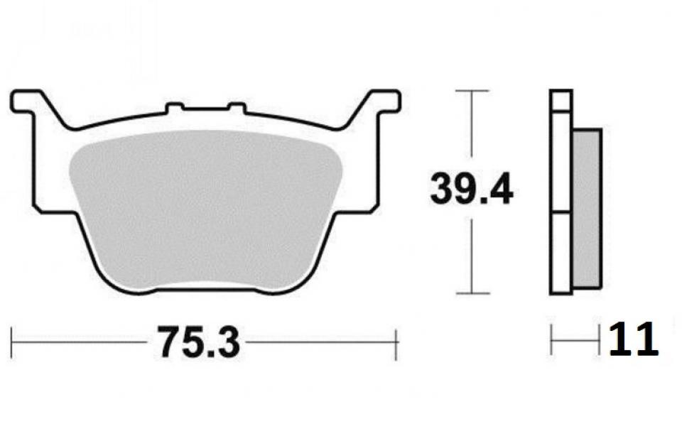 Plaquette de frein Factor Brakes pour Quad Honda 420 TRX FE 2007 à 2012 FA373TT Neuf