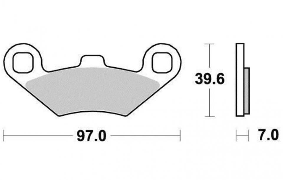 Plaquette de frein Factor Brakes pour Quad Polaris 500 Magnum 2003-2005 FA159TT Neuf