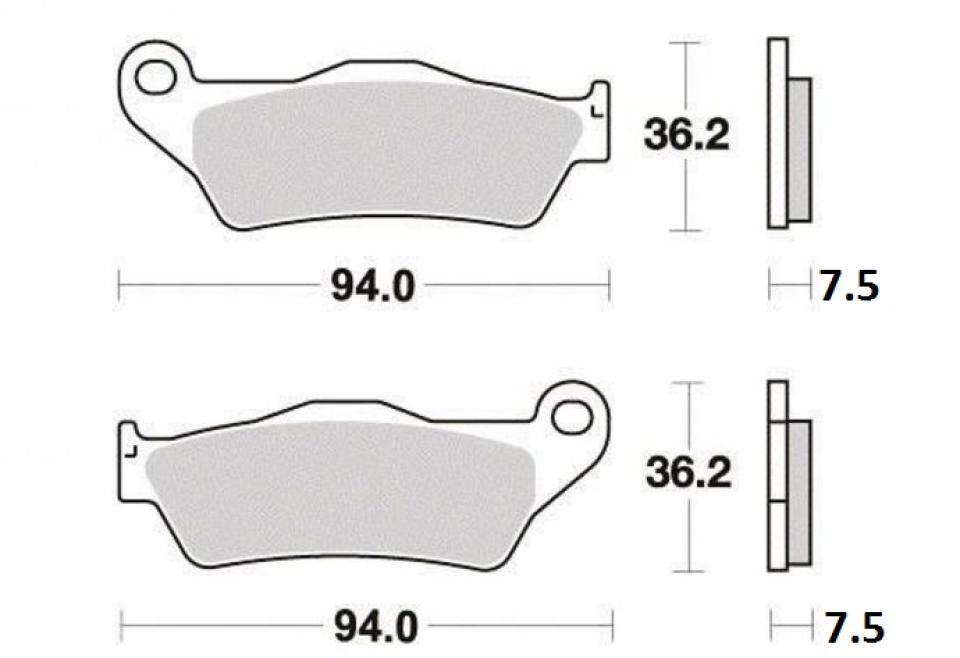 Plaquette de frein Factor Brakes pour scooter Gilera 500 Nexus 2004-2012 FA181TT Neuf