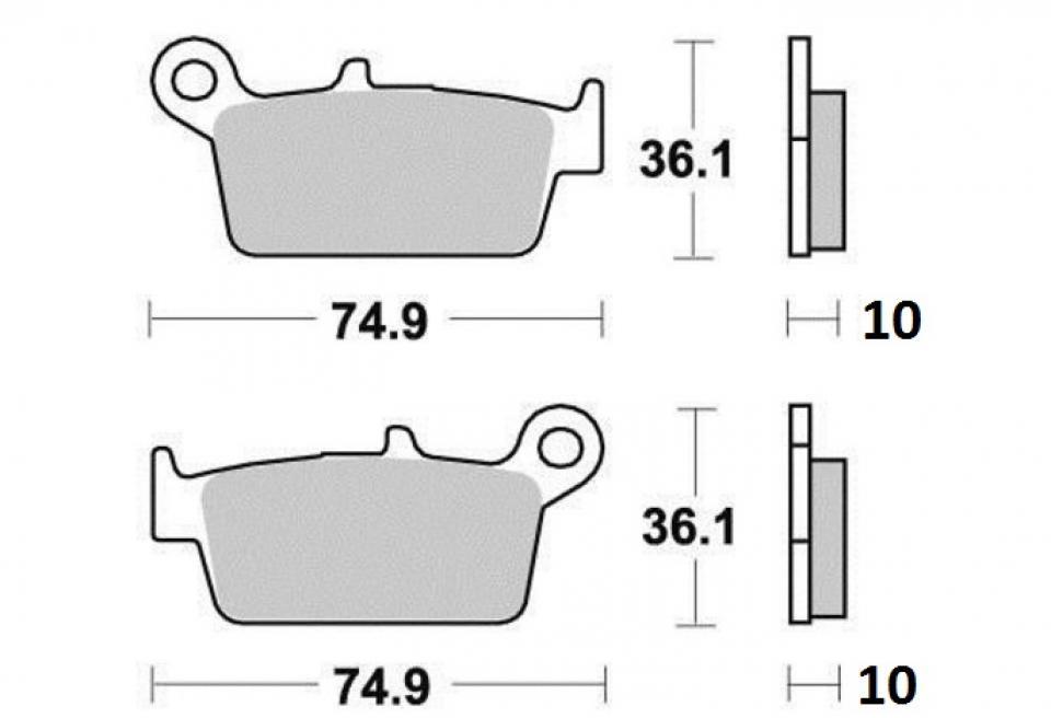 Plaquette de frein Factor Brakes pour moto Yamaha 250 YZ 1998-2002 FA131TT Neuf